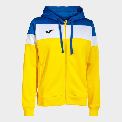 Joma Crew IV Women's Hooded Jackets Yellow | HBTO81203