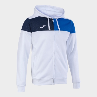 Joma Crew V Men's Hooded Jackets White | ZRFU62483