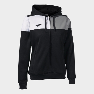 Joma Crew V Women's Hooded Jackets Black | BUGS30578