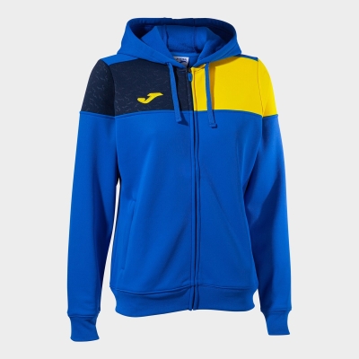 Joma Crew V Women's Hooded Jackets Blue | ROBI92681