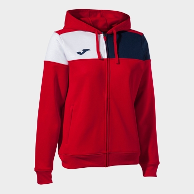 Joma Crew V Women's Hooded Jackets Red | ZTMK57492