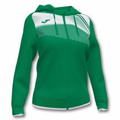 Joma Supernova II Women's Hooded Jackets Green | BMIL13056