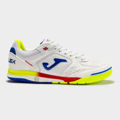 Joma Top Flex Rebound 22 Spanish Futsal Selection Men's Indoor Shoes White | THOX01736