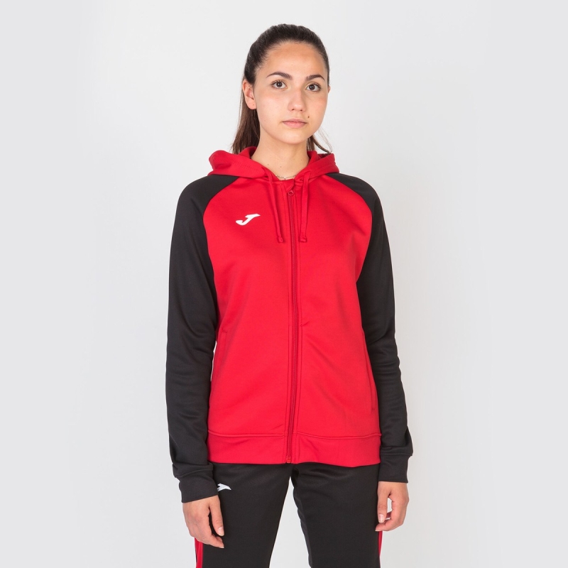 Joma Academy IV Women's Hooded Jackets Red | ZOGV89240