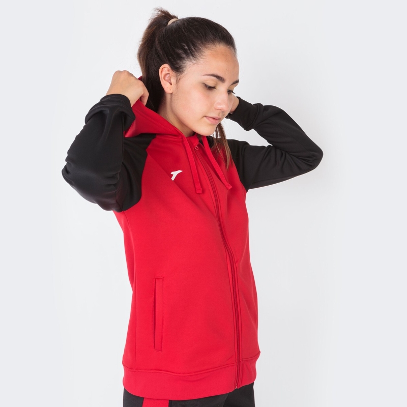 Joma Academy IV Women's Hooded Jackets Red | ZOGV89240