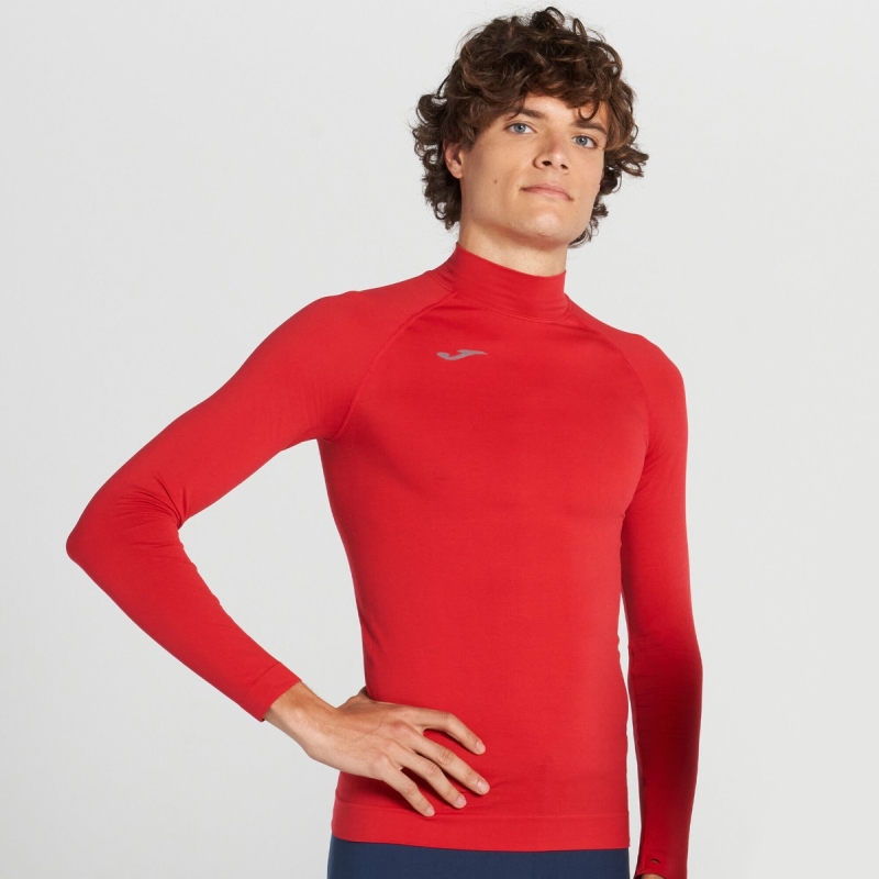 Joma Brama Classic Men's Long Sleeve Red | LKSY24315