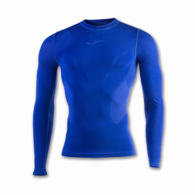 Joma Brama Emotion II Men\'s Long Sleeve Blue | BDVL27405