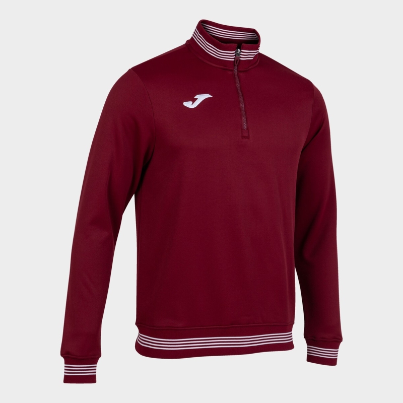 Joma Campus III Men\'s Sweatshirts Burgundy | PQLU40712