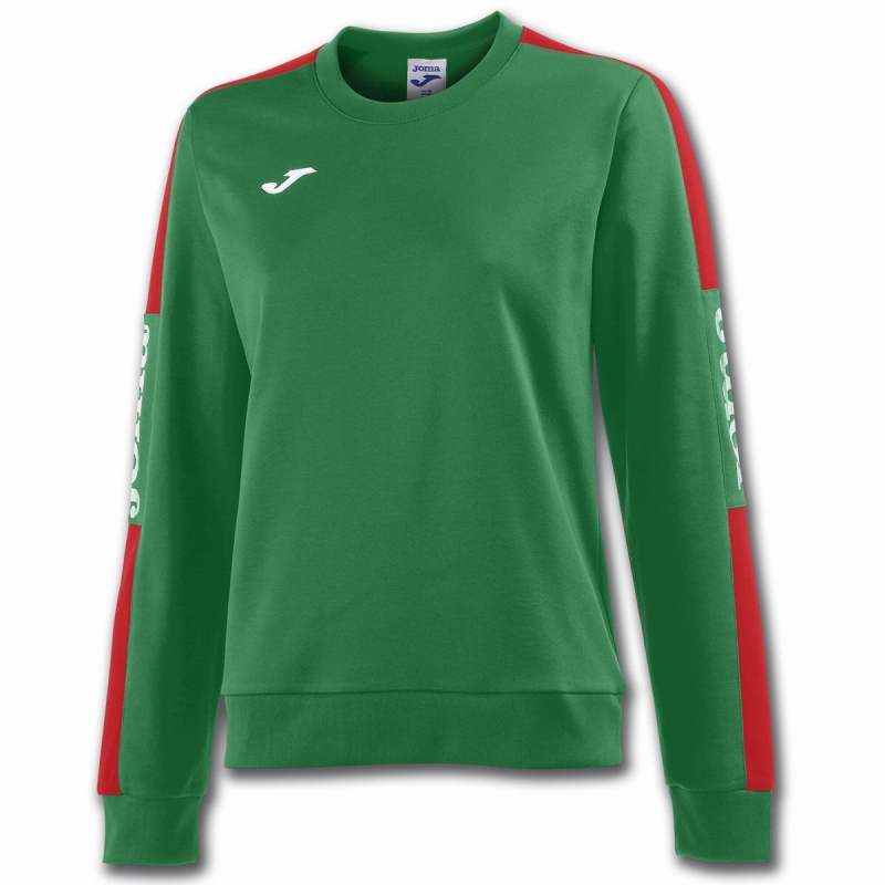 Joma Championship IV Women\'s Sweatshirts Green | NBOU62973