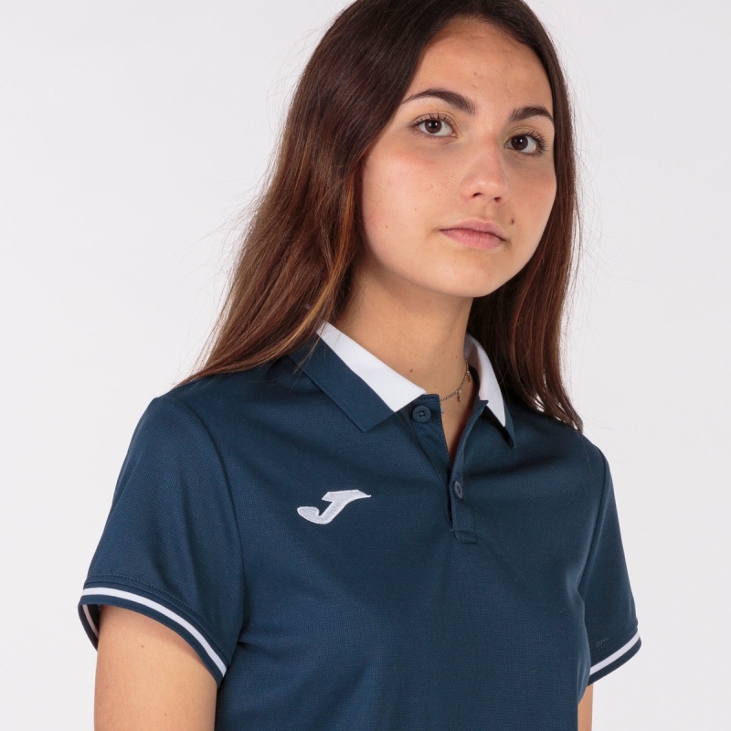 Joma Championship VI Women's Polo Shirts Navy | EGSO23450