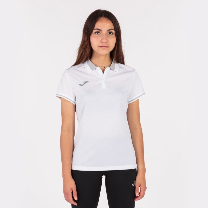 Joma Championship VI Women's Polo Shirts White | NJKD85962