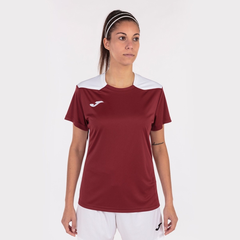 Joma Championship VI Women's T Shirts Burgundy | OJIK60927