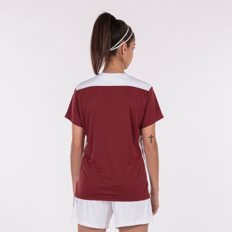 Joma Championship VI Women's T Shirts Burgundy | OJIK60927