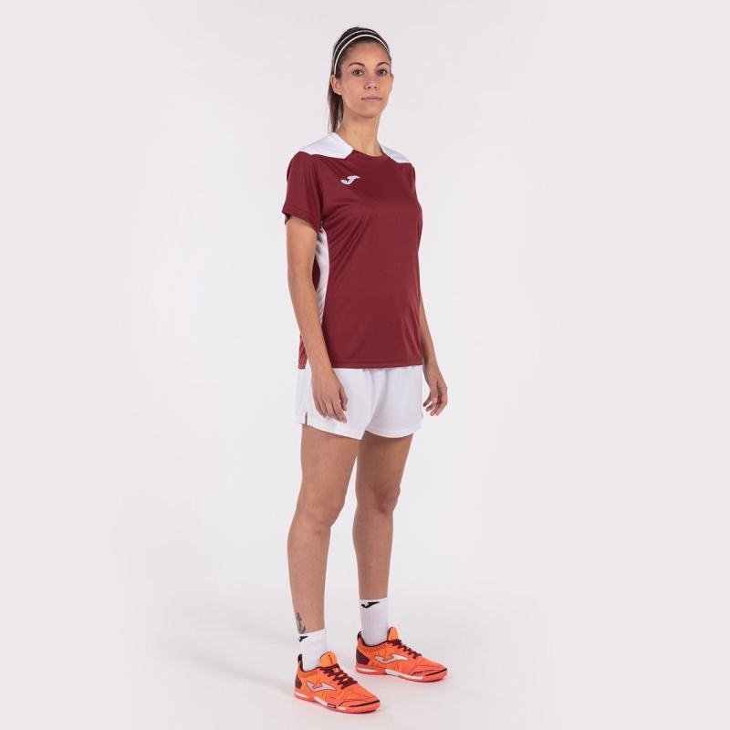 Joma Championship VI Women's T Shirts Burgundy | OJIK60927