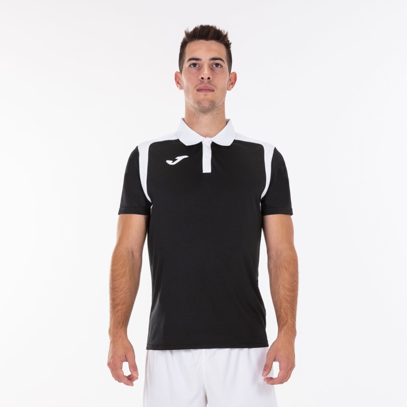 Joma Championship V Men's Polo Shirts Black | IWLR48961