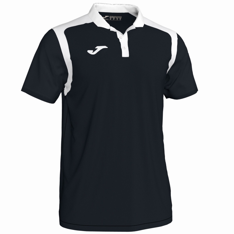 Joma Championship V Men\'s Polo Shirts Black | IWLR48961