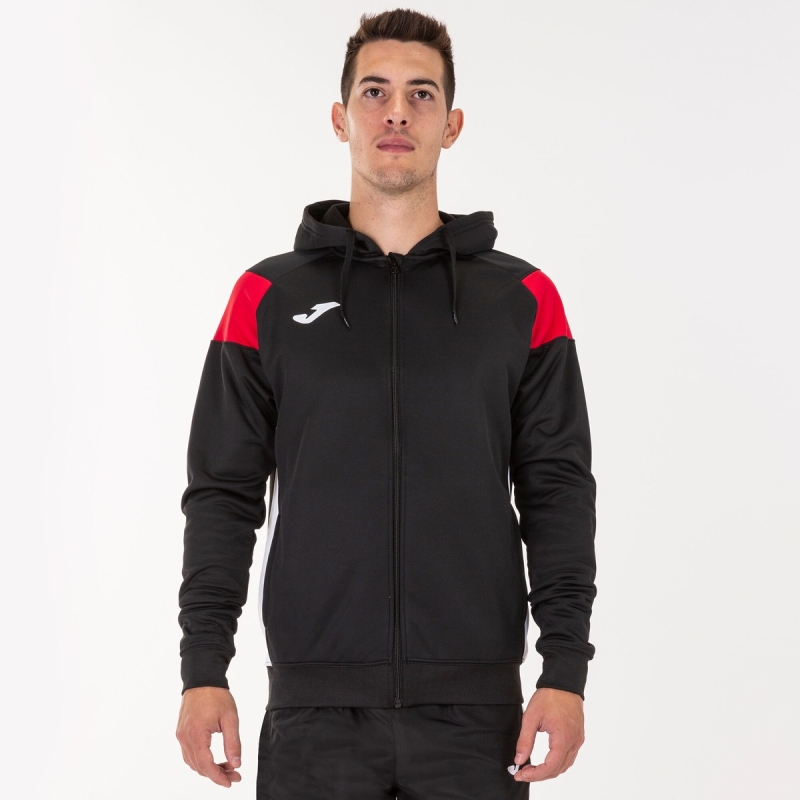 Joma Crew III Men's Hooded Jackets Black | DAPV20471