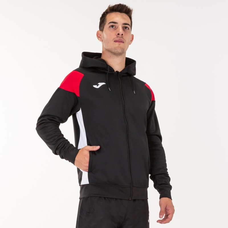 Joma Crew III Men's Hooded Jackets Black | DAPV20471