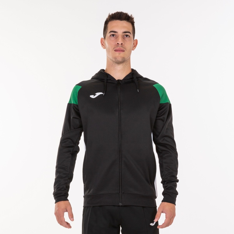 Joma Crew III Men's Hooded Jackets Black | ZIUQ03214