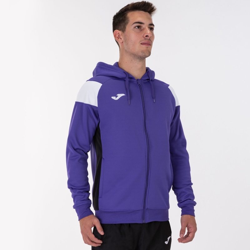 Joma Crew III Men's Hooded Jackets Purple | MZFP25308