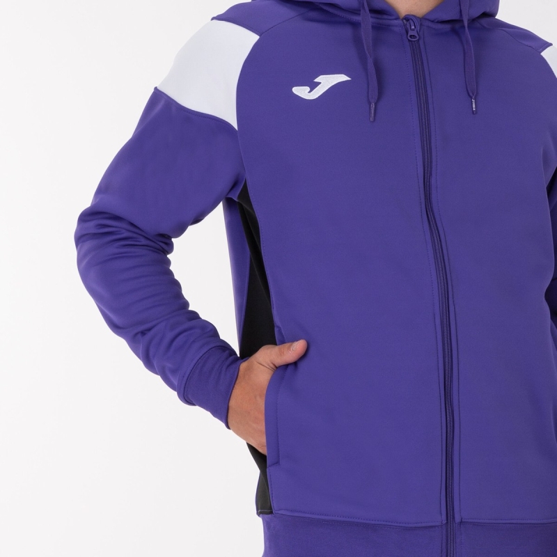 Joma Crew III Men's Hooded Jackets Purple | MZFP25308