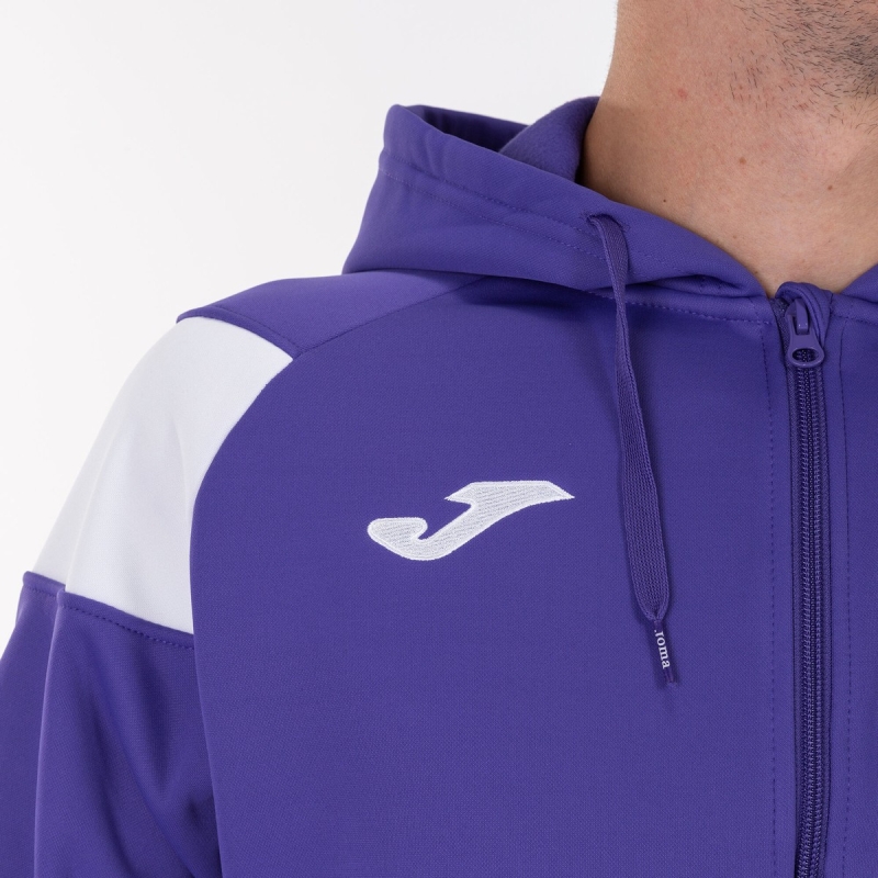 Joma Crew III Men's Hooded Jackets Purple | MZFP25308