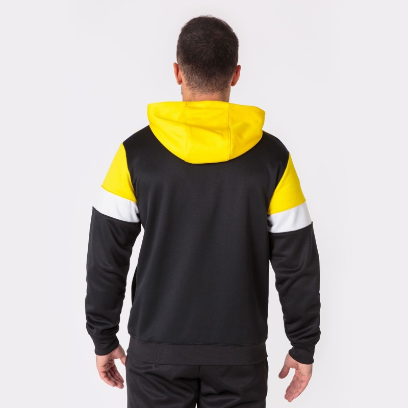 Joma Crew IV Men's Hooded Jackets Yellow | ASZH52960