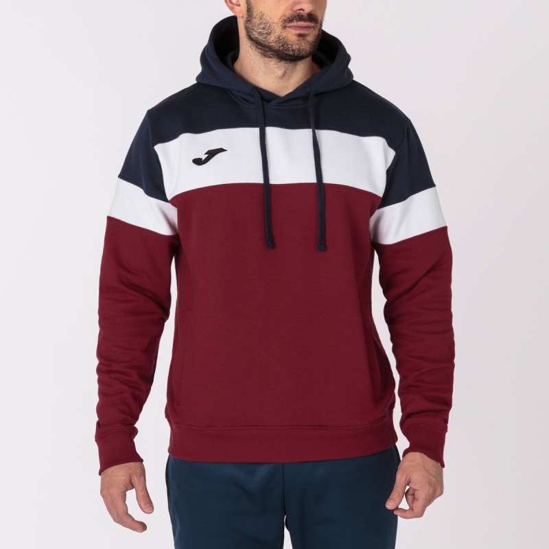 Joma Crew IV Men's Sweatshirts Burgundy | HGBZ32986