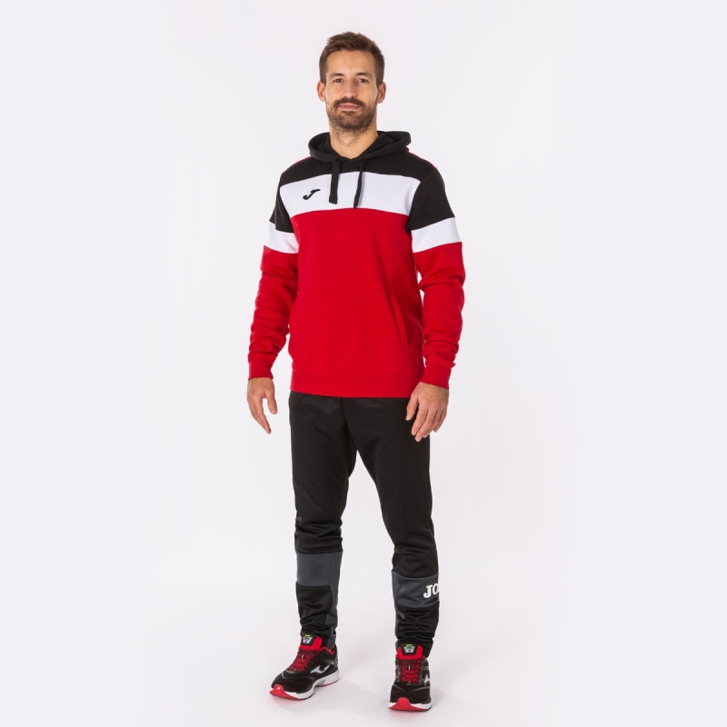 Joma Crew IV Men's Sweatshirts Red | JUQL41392