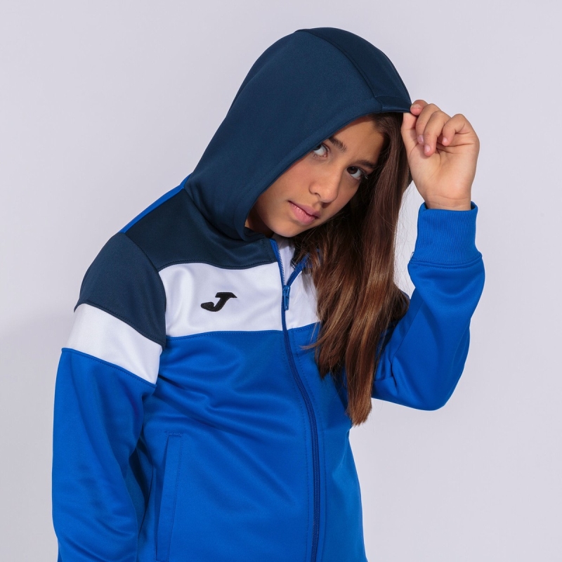 Joma Crew IV Women's Hooded Jackets Blue | CDKX39815