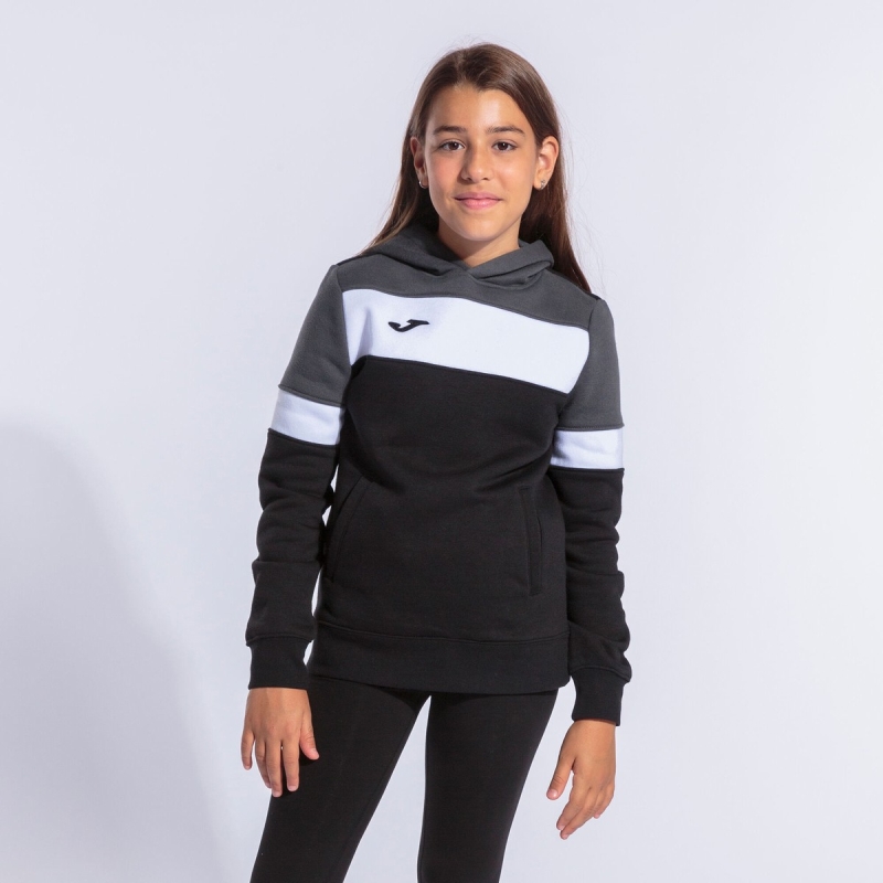 Joma Crew IV Women's Sweatshirts Black | KXWF98213