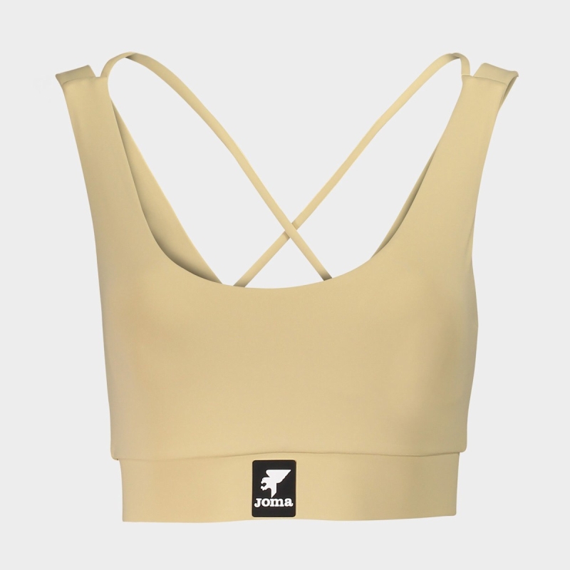 Joma Daphne Women\'s Sports Bra Beige | LPRZ01274