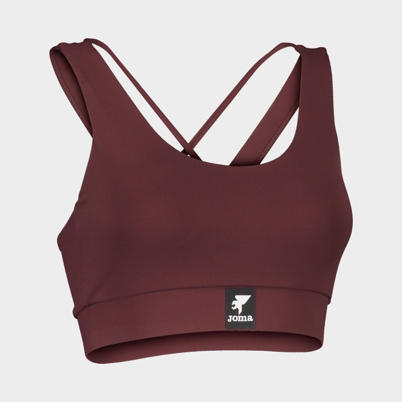 Joma Daphne Women\'s Sports Bra Burgundy | OYVL17425