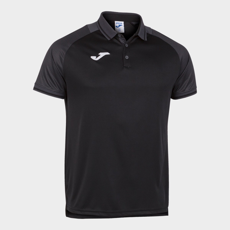 Joma Essential II Men\'s Polo Shirts Black | TECD28359