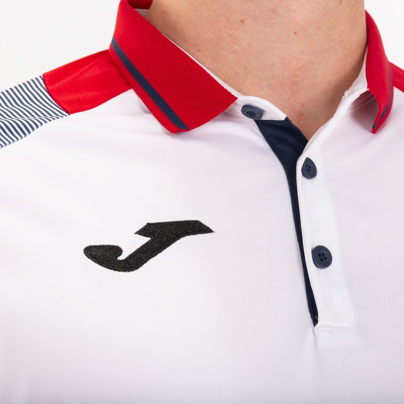 Joma Essential II Men's Polo Shirts White | IAHG90734