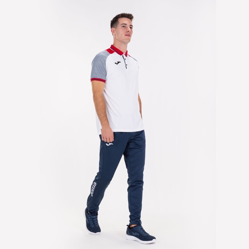 Joma Essential II Men's Polo Shirts White | IAHG90734