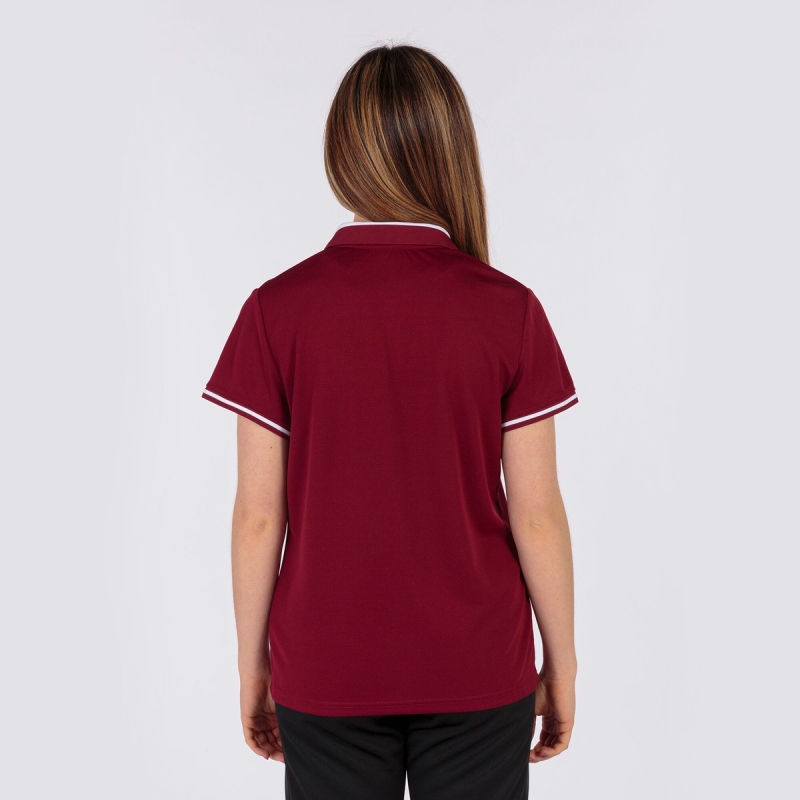 Joma Hobby Women's Polo Shirts Burgundy | HRBQ86517