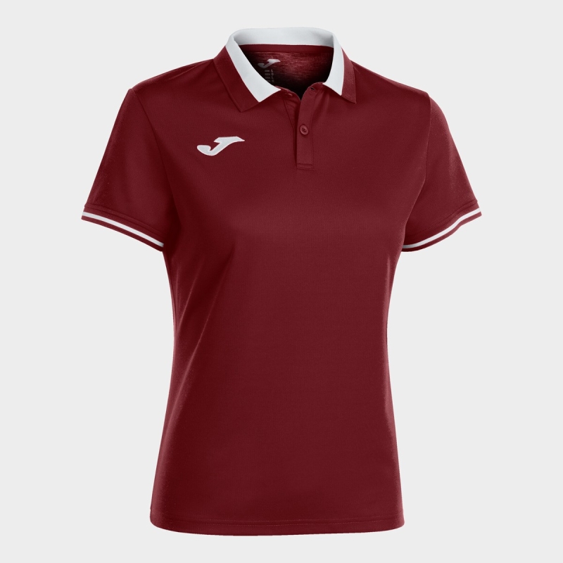 Joma Hobby Women\'s Polo Shirts Burgundy | HRBQ86517