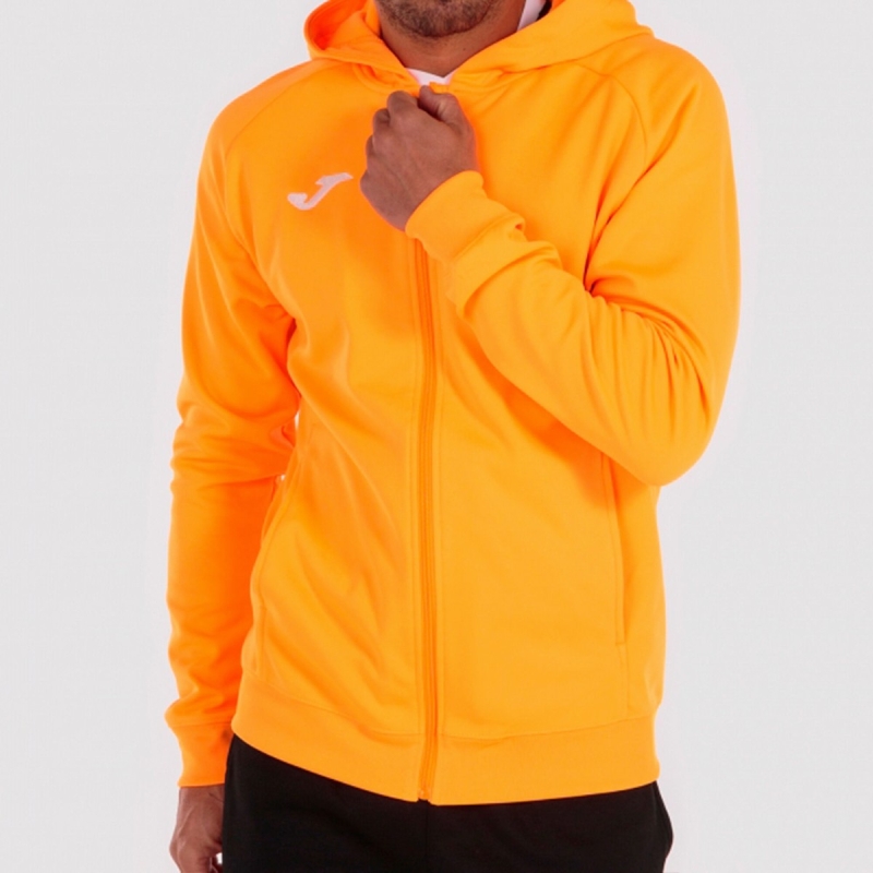 Joma Menfis Fluorescent Men's Hooded Jackets Orange | KMDJ67239