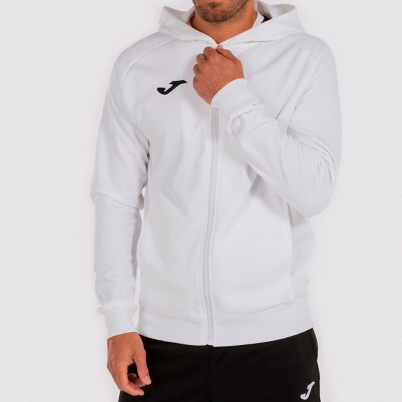 Joma Menfis Men's Hooded Jackets White | LEKU43621