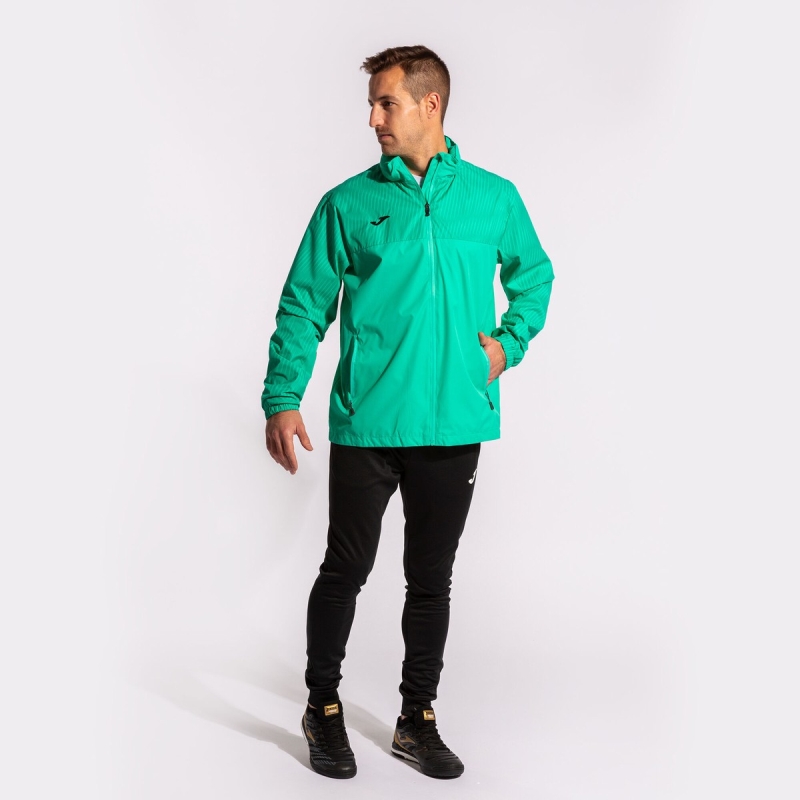 Joma Montreal Men's Rain Jackets Green | LEQU08137