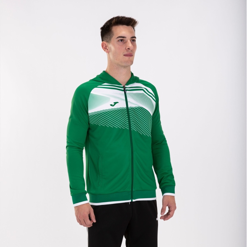 Joma Supernova II Men's Hooded Jackets Green | LHOP82701