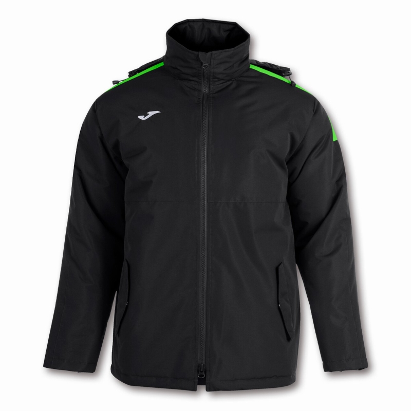 Joma Trivor Men's Coats Black | ZNBO56192